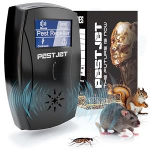2025 Powerful Ultrasonic Pest Control Plug-in Device with LCD – Electronic Indoor/Outdoor Rodent Deterrent for Mice, Rats, Bats, Squirrels – Sound and Electromagnetic Wave-Based Technology