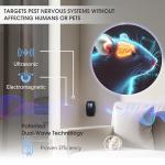 2025 Powerful Ultrasonic Pest Control Plug-in Device with LCD – Electronic Indoor/Outdoor Rodent Deterrent for Mice, Rats, Bats, Squirrels – Sound and Electromagnetic Wave-Based Technology