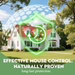 12Pcs Rodent Mice Repellent, Peppermint Oil to Repel Mice and Rats, Rodent Mouse Repellent for Garage, Natural Ingredients Rat Repellent Balls Deterrent Indoor, Family & Pet Safe