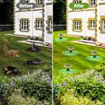 Solar Mole Repellent, Ultrasonic Gopher Repeller Outdoor, Solar Powered Waterproof Snake Repellent Deterrent Gopher Vole Snake Pest and Other Animals from Lawn Garden Yard Home(4 Packs)