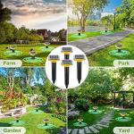 Solar Mole Repellent, Ultrasonic Gopher Repeller Outdoor, Solar Powered Waterproof Snake Repellent Deterrent Gopher Vole Snake Pest and Other Animals from Lawn Garden Yard Home(4 Packs)