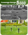 Snake & Mole & Rabbit & Skunk Repellent Solar Powered, Ultrasonic Deterrent, IP65 Waterproof, Gopher Groundhog Rodent Chipmunk Raccoon and Vole Repellent & Deterrent for Lawn & Garden, 4 Pack