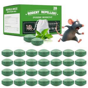 28-Pack Natural Mouse Repellent for Indoor and Outdoor