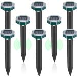 Mole Repellent Solar Powered, Ultrasonic Mole Repeller, Sonic Spikes Deterrent Stakes, Snake Groundhog Skunk Vole Gopher Repellent for Lawns Garden Yard