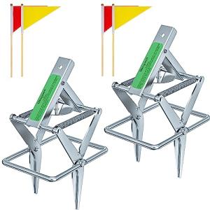 Wanqueen 2 Pack Mole Traps That Kill Best, Vole Traps Outdoor Use Scissor Mole for Lawns, Gopher Easy to Set Galvanized Steel Reusable Quick Capture Gopher