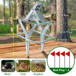 Wanqueen 2 Pack Mole Traps That Kill Best, Vole Traps Outdoor Use Scissor Mole for Lawns, Gopher Easy to Set Galvanized Steel Reusable Quick Capture Gopher