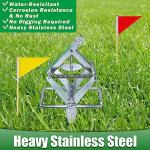 Wanqueen 2 Pack Mole Traps That Kill Best, Vole Traps Outdoor Use Scissor Mole for Lawns, Gopher Easy to Set Galvanized Steel Reusable Quick Capture Gopher