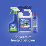 Adams Botanicals Flea and Tick Pet and Home Spray, Kills Fleas and Ticks; Plant-Based Protection with Essential Oils; Controls Fleas and Ticks in pet Bedding; 16 Ounces