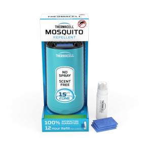 Thermacell Mosquito Repeller Patio Shield; Includes 12-Hour Refill; 15 Foot Zone of Protection; Highly Effective Mosquito Repellent for Patio; Bug Spray Alternative; Scent Free