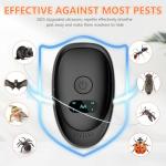 2025 Ultrasonic Pest Repeller Plug-in, Pest Control Indoor Mouse & Roach Deterrent, Variable-Frequency, Low-Noise, Pet-Friendly, Night-Light, 6 Pack for Home Kitchen Garage Office