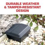 Tomcat Rodent Station, Includes 1 Rodent Station with 4 Bait Securing Rods and 1 Security Key - Fits Rat or Mouse Sized Traps (Baits & Traps Sold Separately) - Use Indoors or Outdoors
