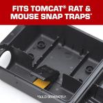 Tomcat Rodent Station, Includes 1 Rodent Station with 4 Bait Securing Rods and 1 Security Key - Fits Rat or Mouse Sized Traps (Baits & Traps Sold Separately) - Use Indoors or Outdoors