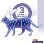 Hartz UltraGuard Topical Flea & Tick Prevention for Cats and Kittens - 3 Monthly Treatments