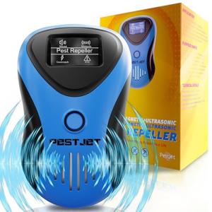 2025 Powerful Mouse Mice Rat Bat Squirrel Repellent (with LCD) - Outdoor/Indoor - Electronic Ultrasonic Pest Repeller Plug in - Deterrent Rodent Control - Electromagnetic Waves Repellent