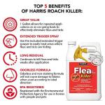Harris Flea and Tick Killer, Liquid Spray with Odorless and Non-Staining Extended Residual Kill Formula (Gallon)