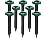 8 Pack Mole Repellent Solar Powered, Upgrade 2025 Waterproof Ultrasonic Gopher Vole Repellent Outdoor, Rat, Squirrel, Skunk, Repellent for Lawn Garden & Yard