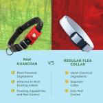 BugMD Paw Guardian Flea and Tick Prevention Pendant for Dogs with AirTag Holder | Plant-Powered Flea & Tick Control for Dog Collars Harnesses | Dog Tag with Air Tag Holder - Red