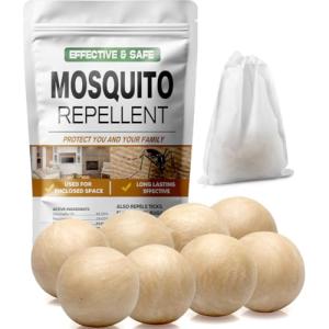 AUDQQM Mosquito Repellent Outdoor Patio, Mosquitoes Deterrent for Yard, Mosquito Repellent Ball, Indoor Mosquito Control, Keep Mosquito Away, Repellant Mosquito for Room/Front Door/Camping Safely-8P