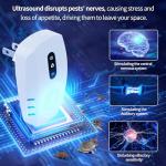 2025 Upgraded Ultrasonic Pest Repellent Indoor Insect Repeller, Pest Control, Repellent Roach, Mouse, Bugs, Mosquito, Mice, Spider, Ant, Rodent Repellent Ultrasonic Plug in, 3 Mode Switching, 6 Packs
