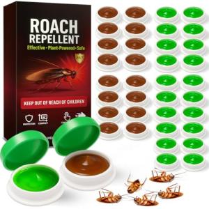 36 Pack Roach Repellent Killer Indoor Infestation, Powerful Attraction Cockroach Bait Gel Stations, Quick Kill Formula, Easy to Apply Cockroach Killer for Home Control, Ideal for Kitchens, Bathrooms