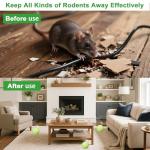 28 Pack Mouse Rodent Repellent & Pest Defense - Fresh Mint Scented Deterrent for Indoor/Outdoor Use - Safe Around Kids & Pets
