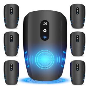 2025 Upgraded Ultrasonic Pest Repellent Indoor Insect Repeller, Pest Control, Repellent Roach, Mouse, Mosquito, Mice, Spider, Bugs, Ant, Rodent Repellent Ultrasonic Plug in, 3 Mode Switching, 6 Packs