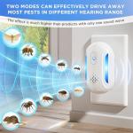(2025 Upgraded) Ultrasonic Insect & Pest Indoor Repeller, Plug-in Control Device Electronic Repellent for Rodent, Mice, Rats, Roaches, Bugs, Ants, Spiders, Mosquitoes, 2 Mode Switching (6 Pack)