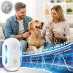 (2025 Upgraded) Ultrasonic Insect & Pest Indoor Repeller, Plug-in Control Device Electronic Repellent for Rodent, Mice, Rats, Roaches, Bugs, Ants, Spiders, Mosquitoes, 2 Mode Switching (6 Pack)