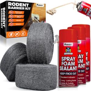 Rodent Barrier Kit with Steel Wool and Foam