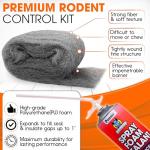 Rodent Barrier Kit with Steel Wool and Foam