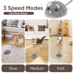 Interactive Rechargeable Cat Mouse Toy with Remote