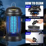 FVOAI Outdoor Bug Zapper and Mosquito Trap