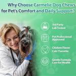 Carmelie Flea and Tick Chews for Dogs - 200 Count