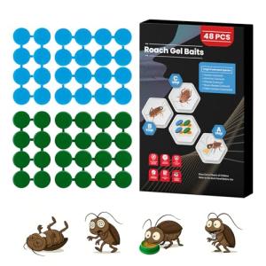 48 Pack Roach Gel Bait Stations for Home