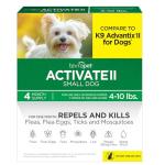 TevraPet Activate II Flea and Tick Drops for Small Dogs
