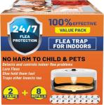 Odorless Indoor Flea Traps - 2 Pack