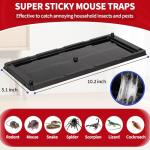 LULUCATCH Mouse Traps, 6 Pack Large Glue Traps Mouse Traps Indoor for Home, Pre-Baited Non-Toxic Bulk Glue Boards for Mice, Snakes, Rat, Cockroaches & Spiders, Pet Safe Pest Control