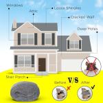 2 Pack SIMBA Steel Wool for Mice Control 3" x 12ft and Scissors & Gloves, Hole and Gap Filler, Protect Home, Garage, Pipeline, Vent, 2pc 3x12ft+Sci+Glo