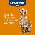 PetArmor Plus Flea and Tick Prevention for Dogs, Dog Flea and Tick Treatment, 6 Doses, Waterproof Topical, Fast Acting, X-Large Dogs (89-132 lbs)