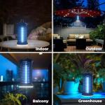 YISSVIC Bug Zapper Outdoor Indoor Waterproof Electric Mosquito Lamp Fly Zapper Killer Effective 4200V Plug in for Home Patio Office Courtyard (One-Light Control Bug Zapper)
