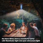 YISSVIC Bug Zapper Outdoor Indoor Waterproof Electric Mosquito Lamp Fly Zapper Killer Effective 4200V Plug in for Home Patio Office Courtyard (One-Light Control Bug Zapper)