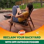 OFF! Outdoor Insect & Mosquito Repellent Fogger, Backyard Pretreat, Kills & Repels Insects in an up to 900 sq, ft, area, 16 oz