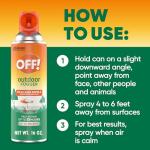 OFF! Outdoor Insect & Mosquito Repellent Fogger, Backyard Pretreat, Kills & Repels Insects in an up to 900 sq, ft, area, 16 oz