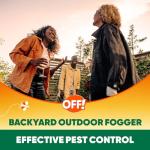 OFF! Outdoor Insect & Mosquito Repellent Fogger, Backyard Pretreat, Kills & Repels Insects in an up to 900 sq, ft, area, 16 oz