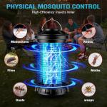 CACULE Bug Zapper Outdoor Mosquito Repellent Outdoor Patio Insect Zapper 4200V Indoor Fly Trap Bug Repellent Mosquito Trap Killer for Home, Patio, and Backyard, CA-Blue B4