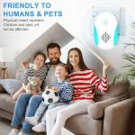 [2025 Upgraded] Ultrasonic Insect & Pest Indoor Repeller, Electronic Plug-in Control Repellent for Roach, Mouse, Rodent, Bugs, Mosquito, Mice, Ant, Spider, 2 Mode Switching (6 Pack)