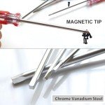 4-Piece Square Head Screwdriver Set with Magnetic Tips