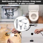 4PC Drain Snake Drill Attachment Set for Cleaning