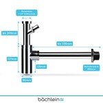 Universal Basin Trap with Easy Clean Access