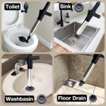 High Pressure Stainless Steel Toilet and Sink Plunger